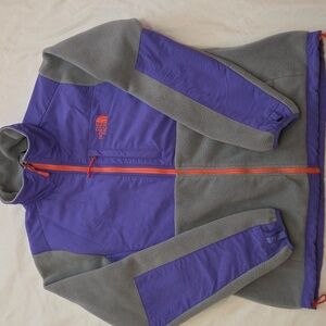 The North Face Women’s Polar Denali Full Zip Fleece Jacket Purple Gray Size L